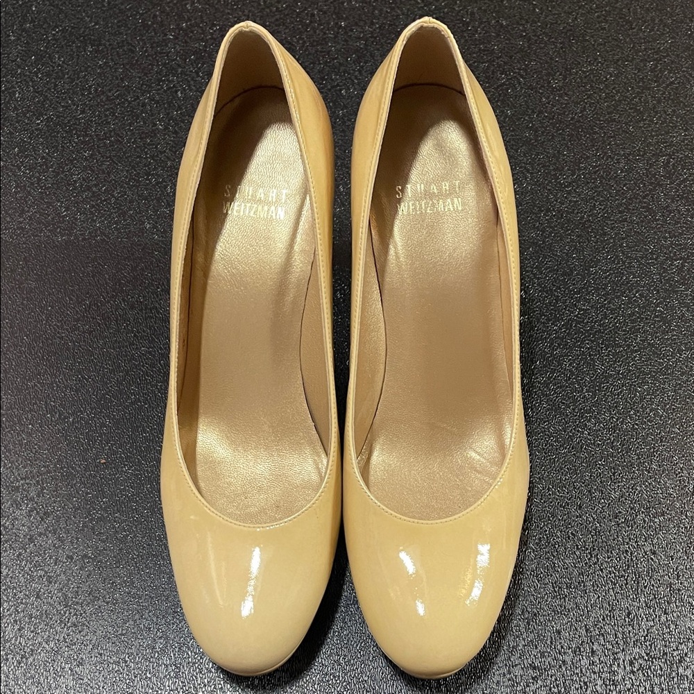 Stuart Weitzman Blog Hummus Aniline Women's 6.5 Tan Heels